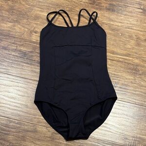 Bloch Black Kids One Piece Bodysuit